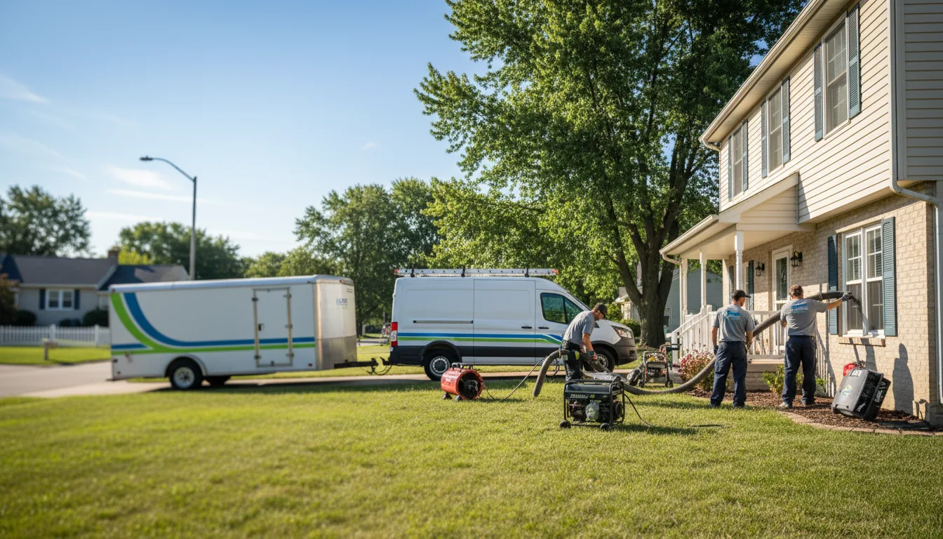 Flooded Basement Restoration And Cleanup With Repair in South English, IA near me